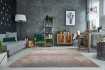 Tapis style rétro de couleur beige gris de 240x160cm
