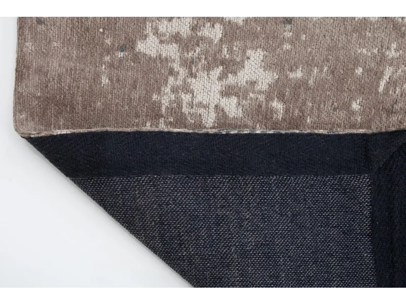 Tapis style rétro de couleur beige gris de 240x160cm