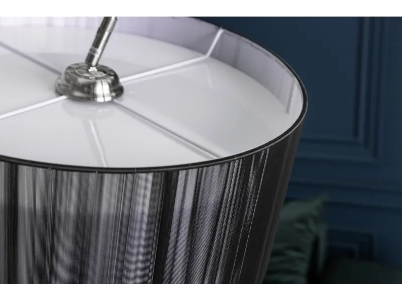 Lampadaire EXTENSO 230 cm Noir avec Base en Marbre