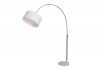Lampadaire extensible design arc en lin blanc