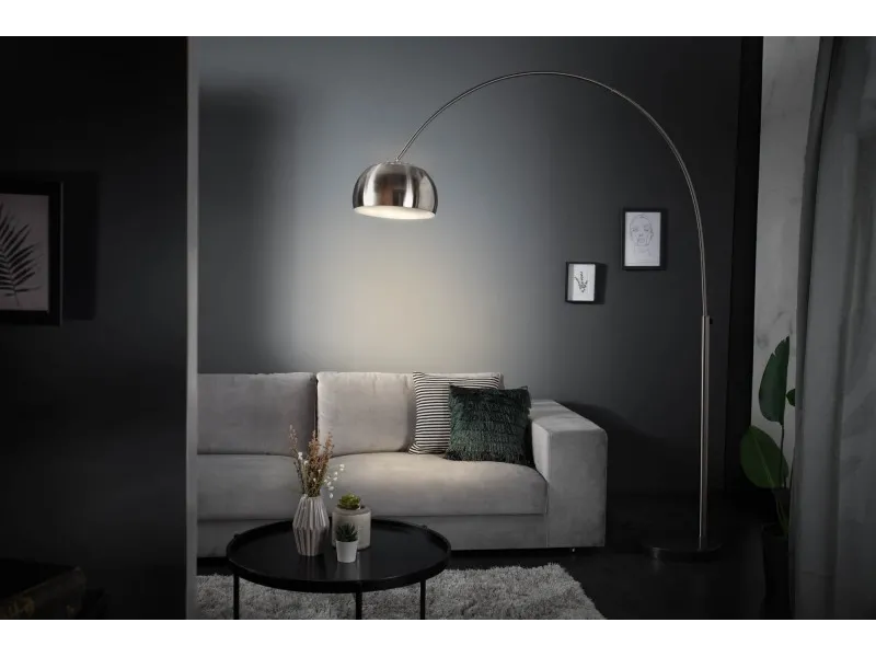 Lampadaire extensible de 170 à 210cm  argenté