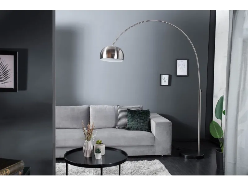 Lampadaire extensible de 170 à 210cm  argenté