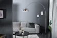 Lampadaire extensible de 170 à 210cm  argenté