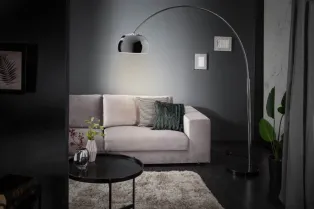 Lampadaire extensible de 175 à 205cm  argenté