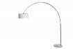 Lampadaire extensible design arc coloris blanc