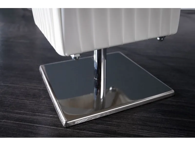 Lampadaire rectangulaire 160cm en tissu de latex plissé blanc