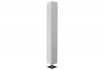 Lampadaire rectangulaire 160cm en tissu de latex plissé blanc