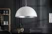 Lampe suspendue 50cm de design "GLOW" coloris blanc et argenté