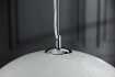 Lampe suspendue 50cm de design "GLOW" coloris blanc et argenté