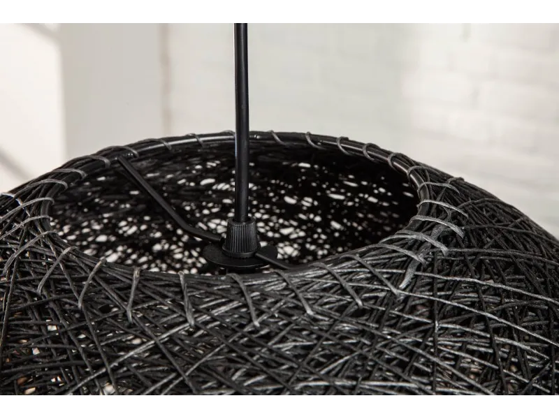 Lampe suspendue 45cm design "COCOON"  coloris noir