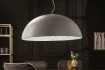 Lampe suspendue 70 cm design en fibre de verre blanc