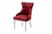 Lot de 2 Chaises de château en velours rouge roi en acier inoxydable, tête de lion