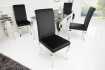 Lot de 2 Chaises de salle à manger design baroque coloris noir