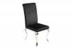 Lot de 2 Chaises de salle à manger design baroque coloris noir