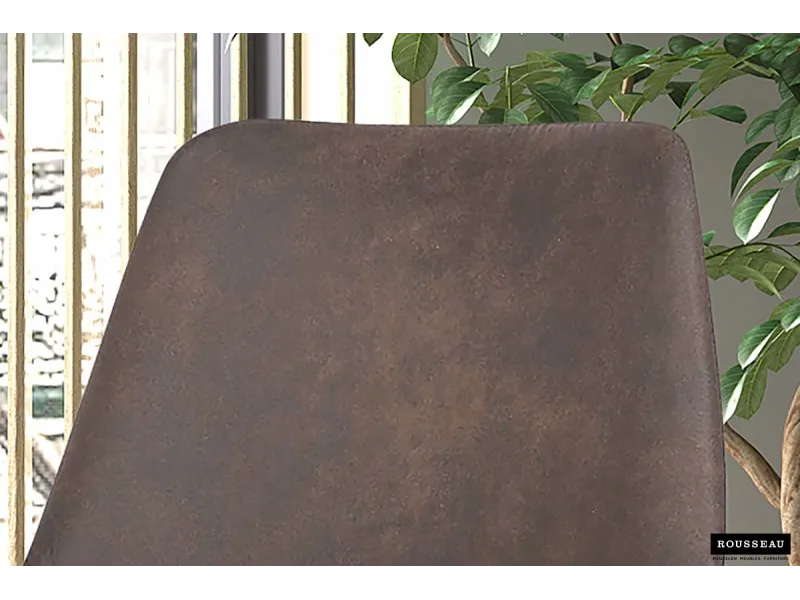 Lot de 2 Chaises de salle à manger design coloris marron