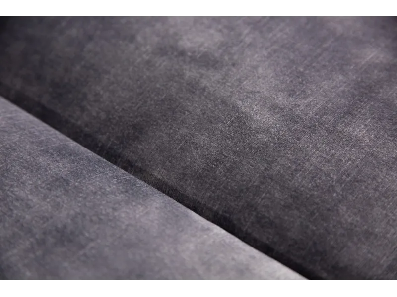 Canapé design BAROQUE 240cm velours gris foncé