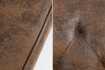 Canapé convertible en lit 220cm en microfibre marron antique