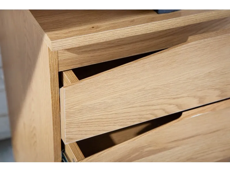 BUREAU STUDIO 160 CM ASPECT CHÊNE PIEDS METAL NOIR