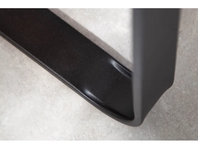 BUREAU STUDIO 160 CM ASPECT CHÊNE PIEDS METAL NOIR