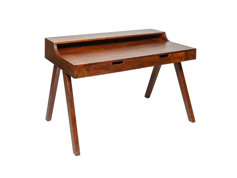 Bureau design en bois massif de 100cm coloris naturel