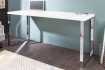Bureau de 140x60 cm design coloris blanc laqué