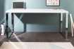 Bureau de 140x60 cm design coloris blanc laqué