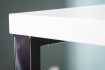 Bureau de 140x60 cm design coloris blanc laqué