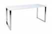 Bureau de 140x60 cm design coloris blanc laqué