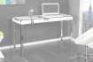 Bureau design 120x40 cm pour ordinateur portable teinté blanc laqué