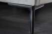 Lit design 160x200cm en velours coloris gris
