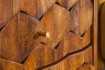 Table de chevet en bois massif laqué design Sheesham 40cm