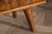 Table de chevet en bois massif laqué design Sheesham 40cm