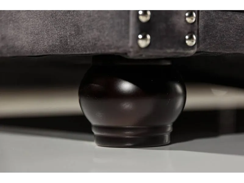 Canapé Chic Chesterfield Design en Velours Gris 3 Places