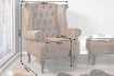Fauteuil design chesterfield coloris marron