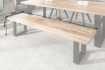 Banquette design 170cm en Fer, Bois de Mangue