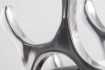 Porte-bouteilles design coloris argent