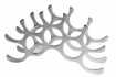 Porte-bouteilles design coloris argent