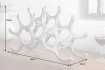 Porte-bouteilles design coloris argent