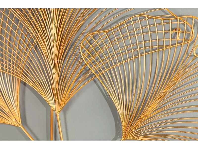 Décoration murale ginkgo 90cm coloris Or