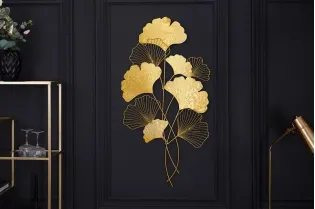 Décoration murale Ginkgo Doré 110cm 2