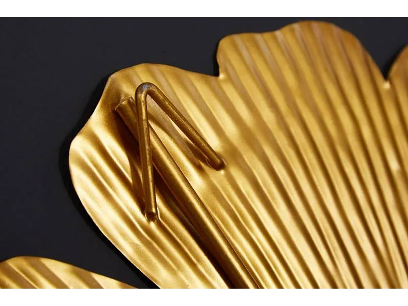 Décoration murale Ginkgo Doré 110cm