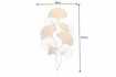 Décoration murale Ginkgo Doré 110cm