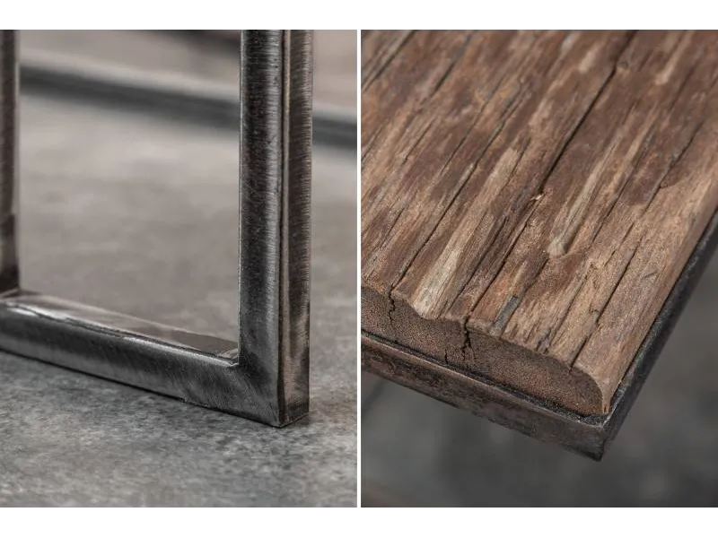 Table d'appoint Barracuda set de 2 bois recyclé