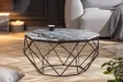 Table basse Diamond 70cm en marbre coloris gris