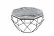 Table basse Diamond 70cm en marbre coloris gris