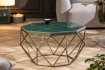 Table basse Diamond 70cm en marbre coloris vert