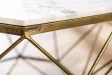 Table basse Diamond 70cm en marbre coloris blanc