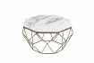 Table basse Diamond 70cm en marbre coloris blanc