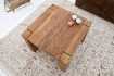 Table basse carrée 60 cm en bois massif