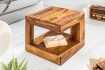 Table basse en bois massif de 45cm coloris naturel
